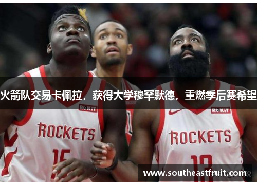 火箭队交易卡佩拉，获得大学穆罕默德，重燃季后赛希望